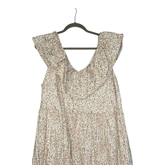 English Factory Floral Ruffled Midi Dress | Size 1X - Picture 4 of 10